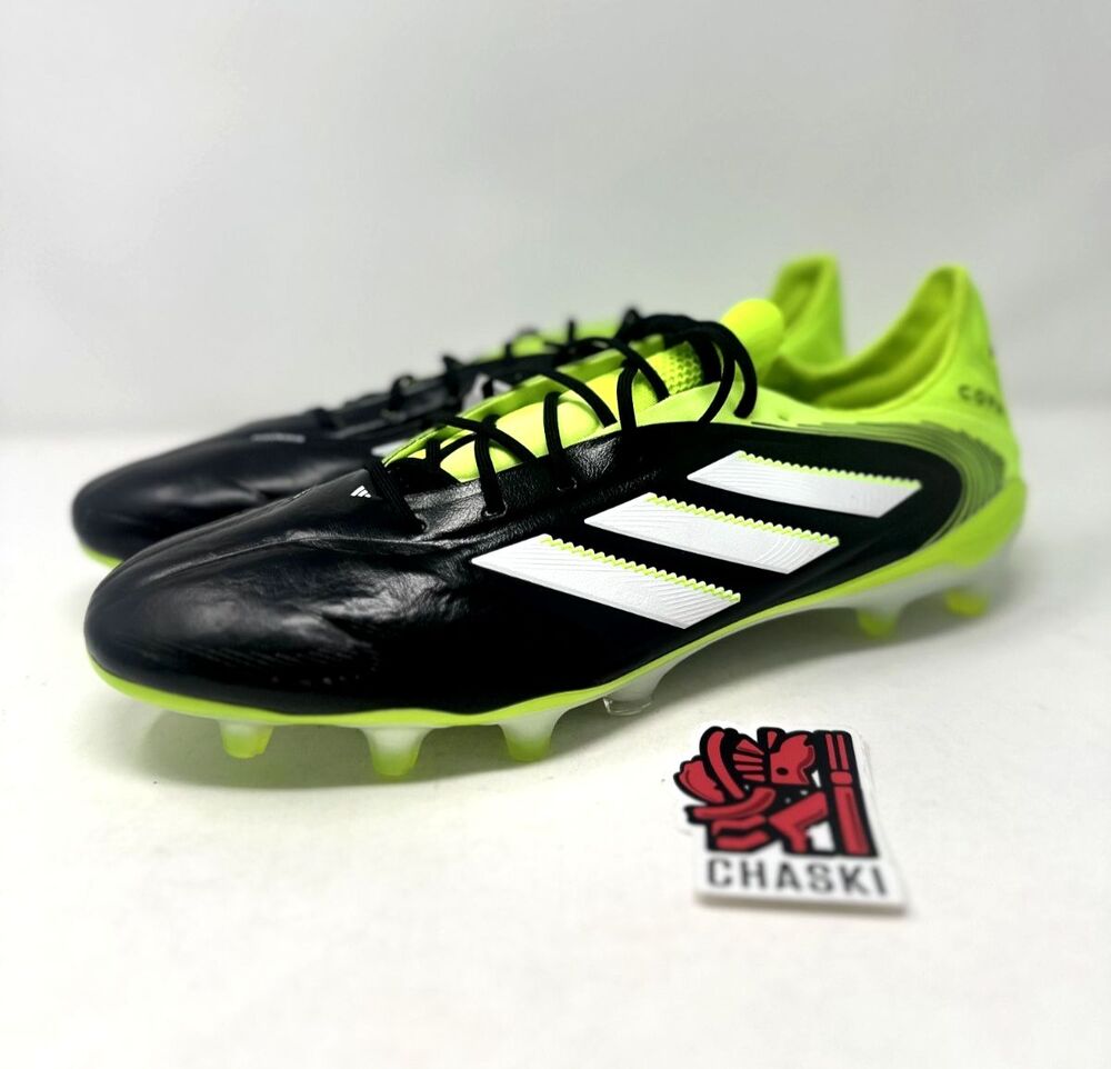 Adidas Copa Pure III 3 Elite FG Soccer JH6304 Cleats Black Green Bolt Men's 13